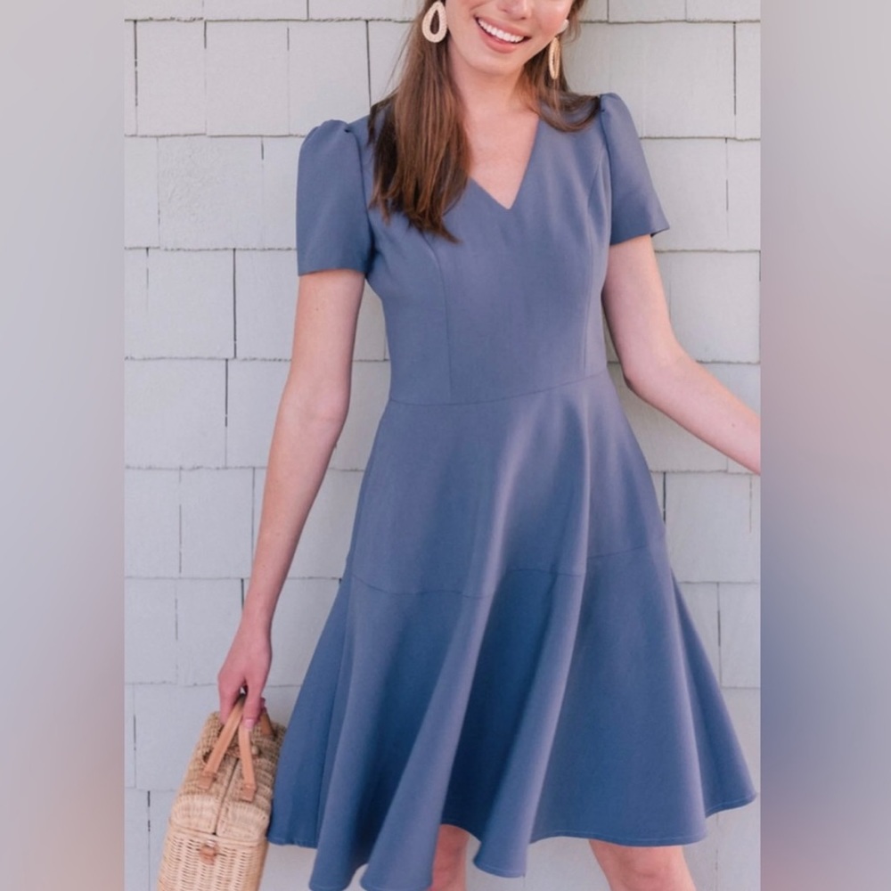 Gal Meets Glam Kate Dress in Blue